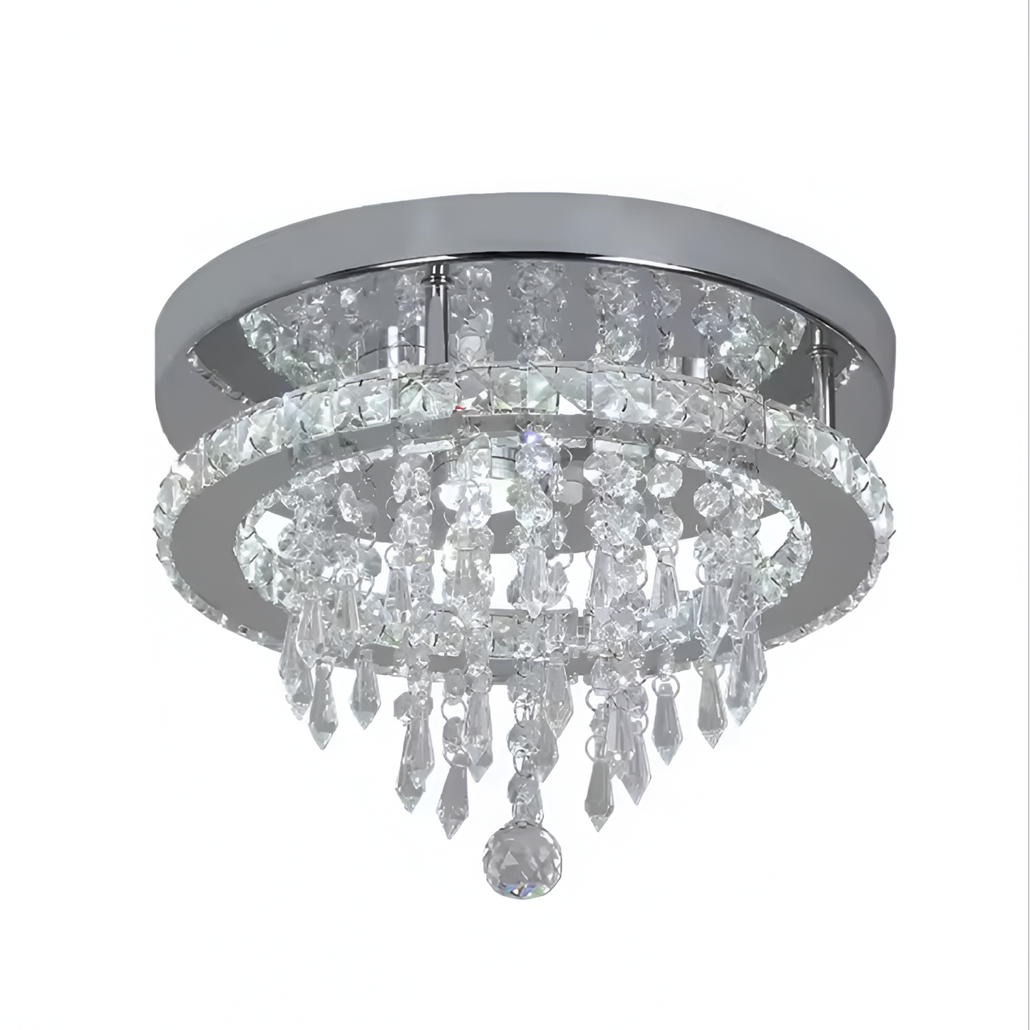 Candelabru LED 20W Cristal Mancini Argintiu