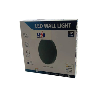 Aplica LED de Exterior Molan 12W 6000K IP65 Gri