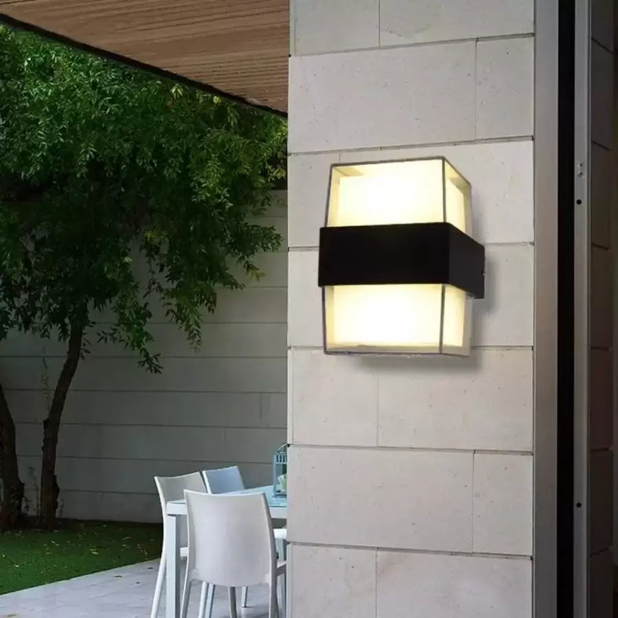 Aplica LED Exterior Kennedy 12W Alb Negru