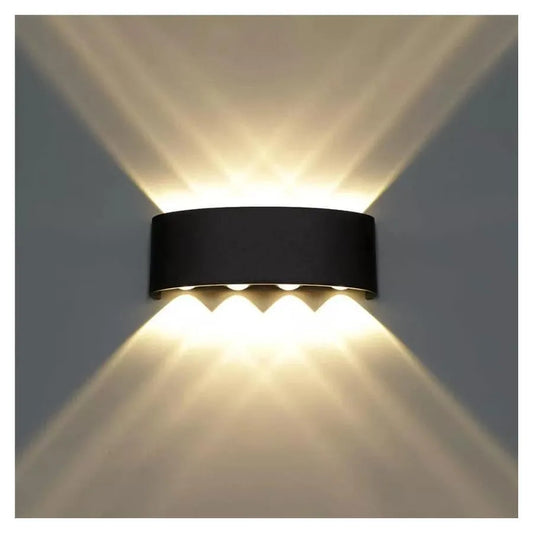 Aplica LED Gina Exterior, 8W, Negru, 3000K