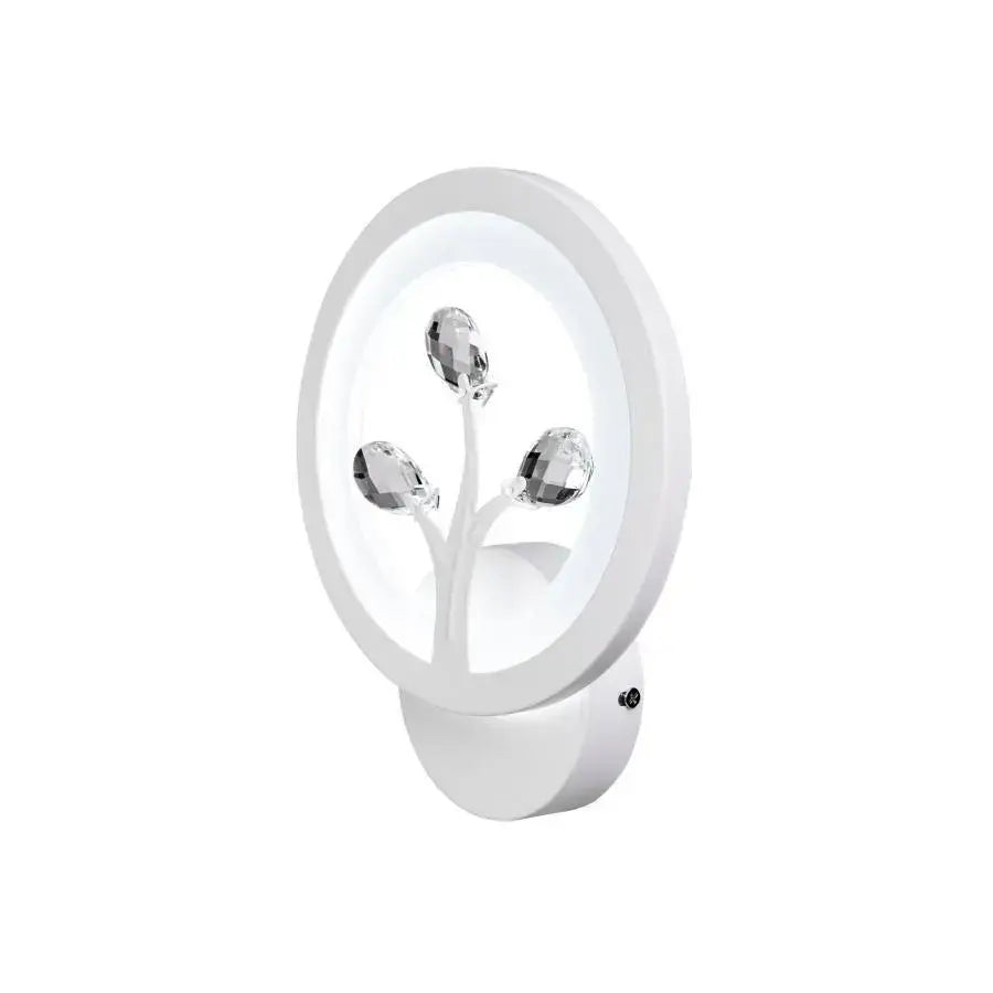 Aplica LED Kabira 13W Lumina Rece/Calda/Neutra Acril si Cristal Alb