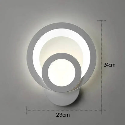 Aplica LED Urbanist 19W Rotunda Lumina Rece/Calda/Neutra Acril si Metal Alb