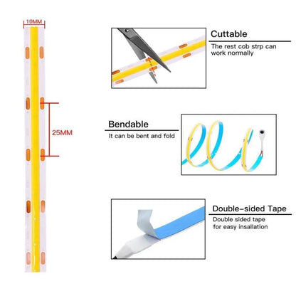 Banda LED 5m, 14W, 12V, 6500K