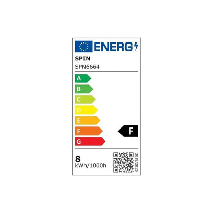 Bec LED Filament G125 E27 8W 2500K