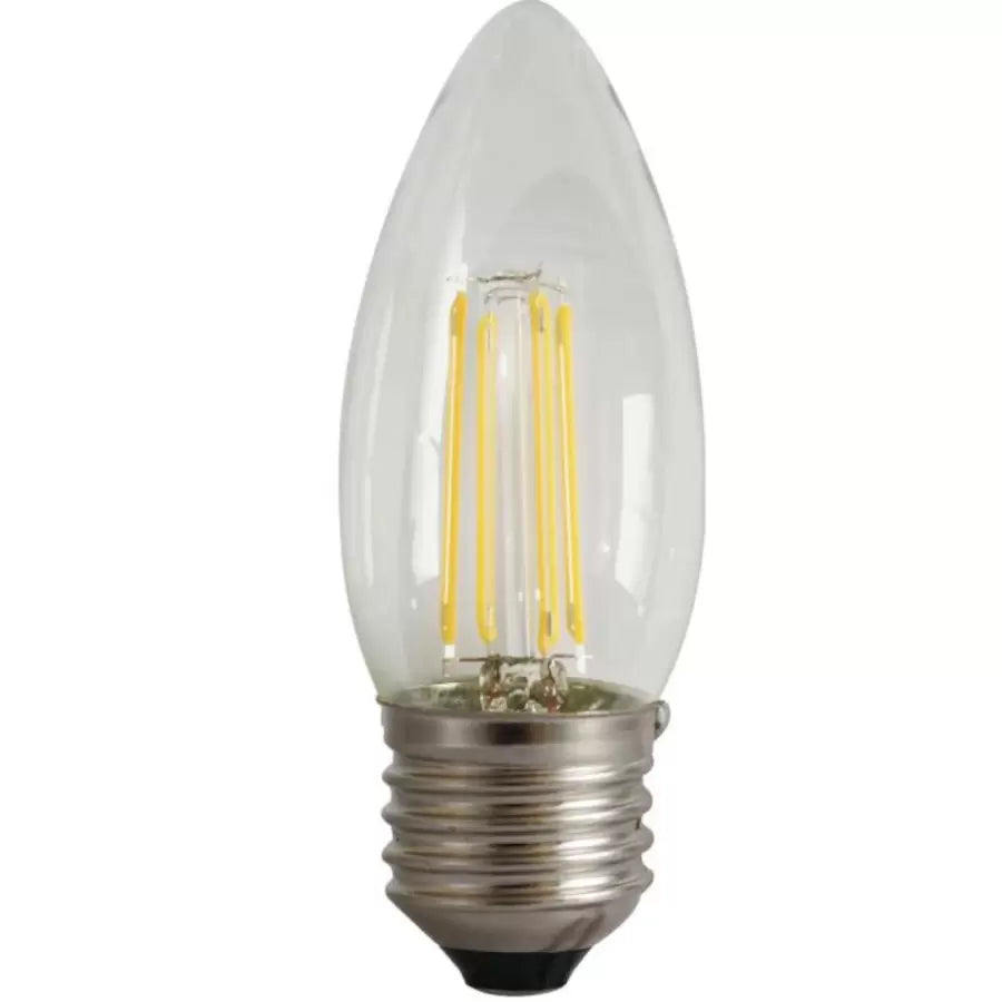 Bec LED Filament Lumanare E27 4W=45W 3000K