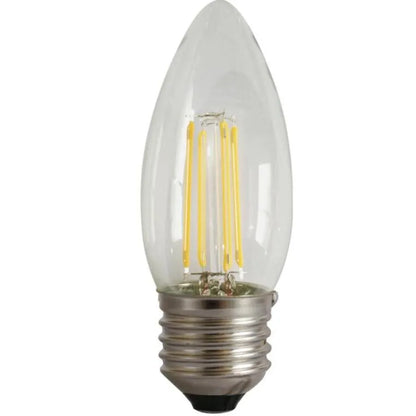 Bec LED Filament Lumanare E27 4W=45W 4000K