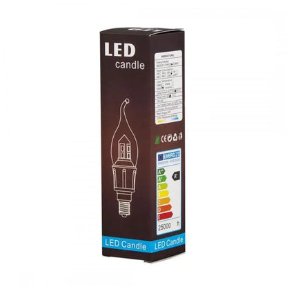 Bec LED E14 Lumanare, 6W, Lumina Rece, 6000K