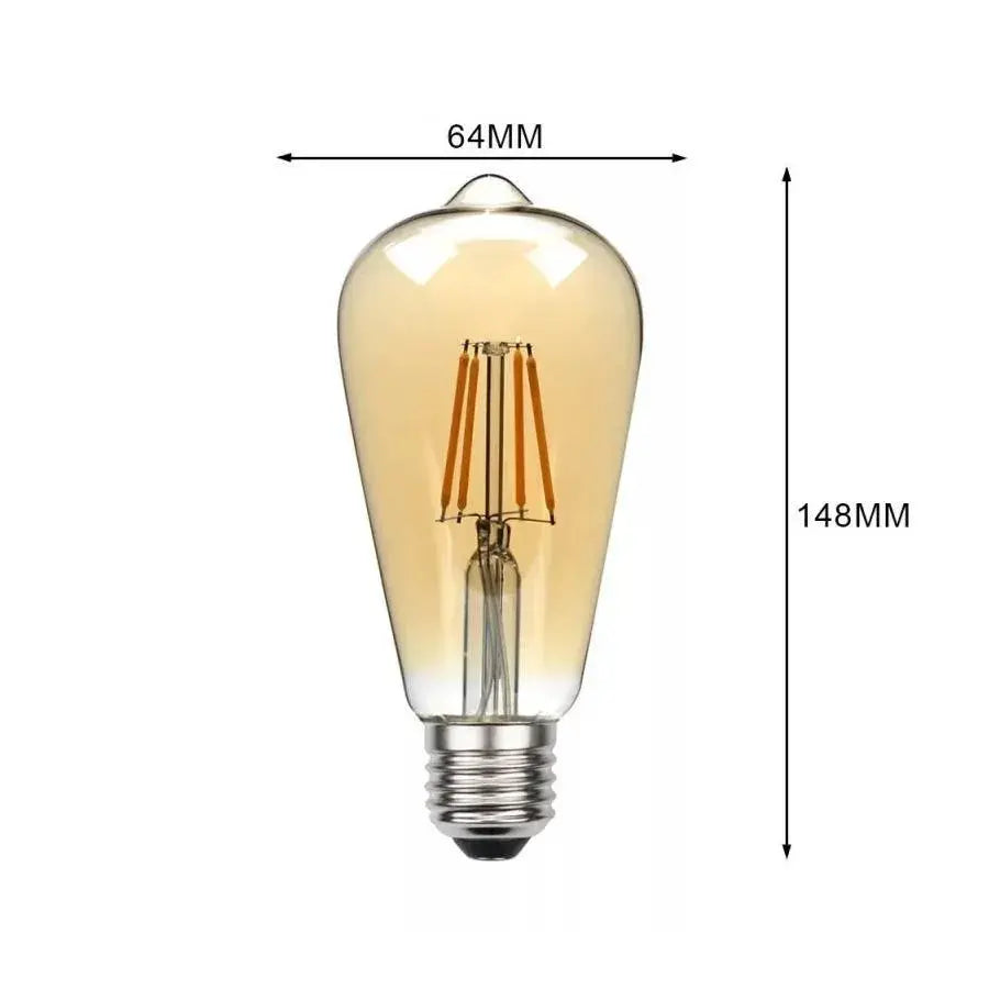 Bec Led ST64, E27, 8W, 2700K