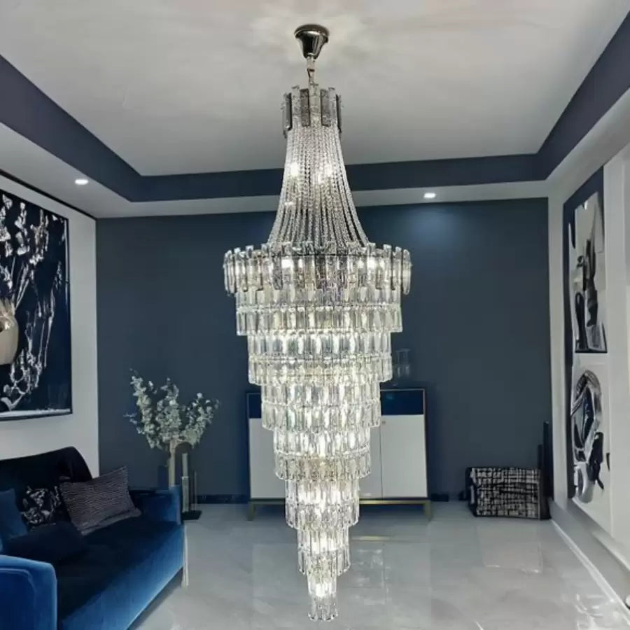 Candelabru Cristal Aaron 19x E14 Auriu