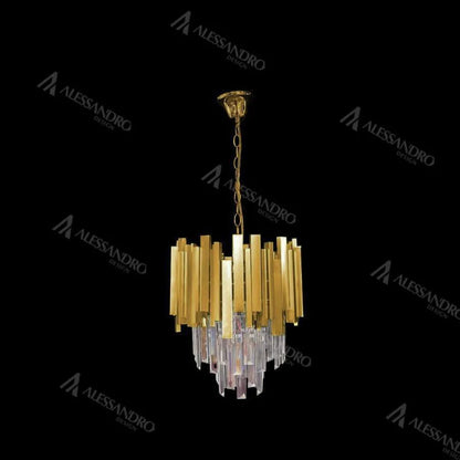 Candelabru Cristal Emir 2x E14 Auriu