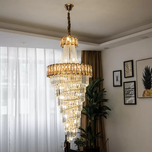 Candelabru Cristal Jace 13x E14 Auriu