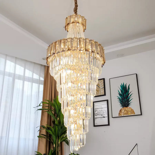 Candelabru Cristal Jack 16x E14 Auriu