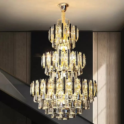 Candelabru Cristal Lennox 38x E14 Auriu