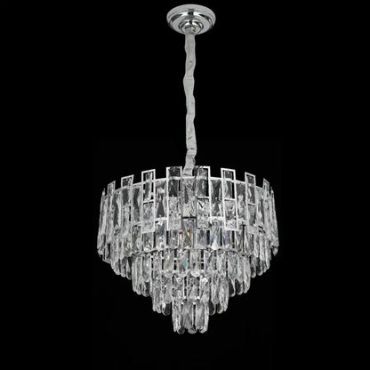 Candelabru Cristal Nelson 7x E27 Argintiu