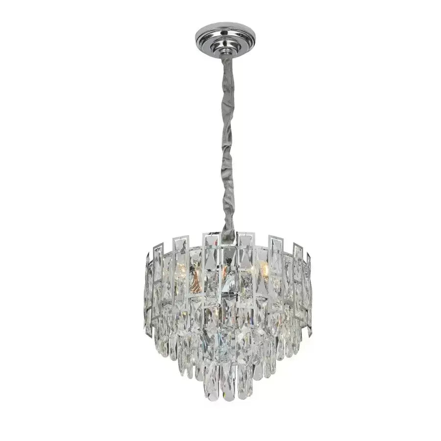 Candelabru Cristal Niklaus 4x E27 Argintiu