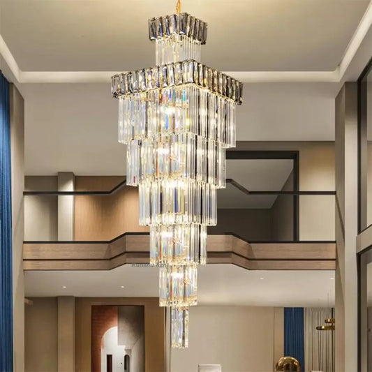 Candelabru Cristal Wayne 41x E14 Auriu Fumuriu