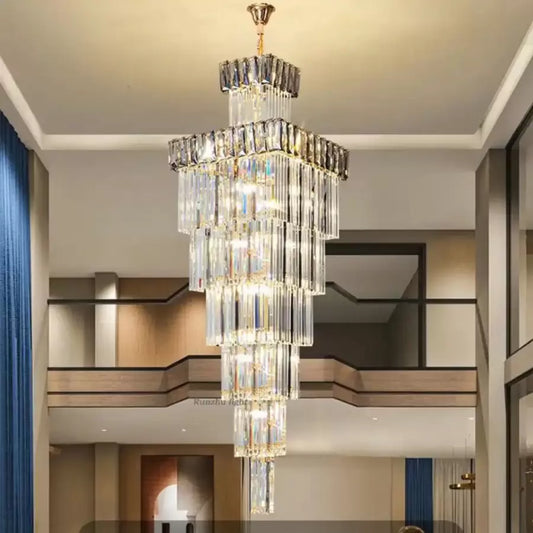 Candelabru Cristal Westin 63x E14 Auriu Fumuriu