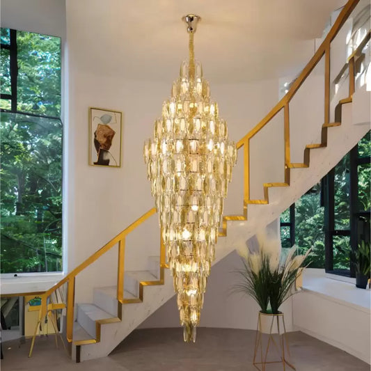 Candelabru Cristal Weston 11x E14 Auriu