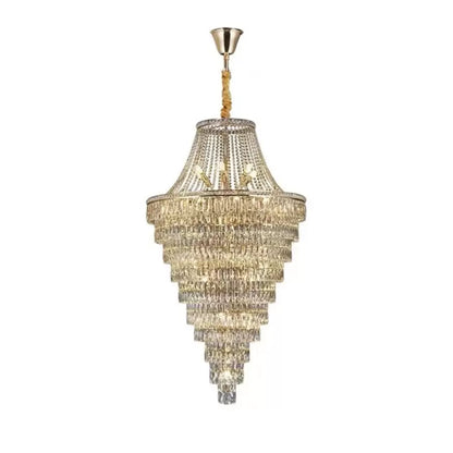 Candelabru Cristal Zayd 58x E14 Auriu