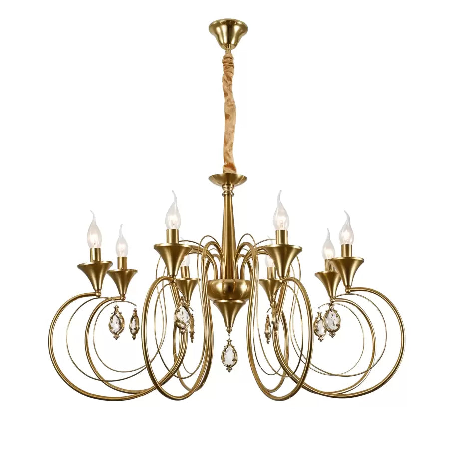 Candelabru Franklin 8x E14 Auriu