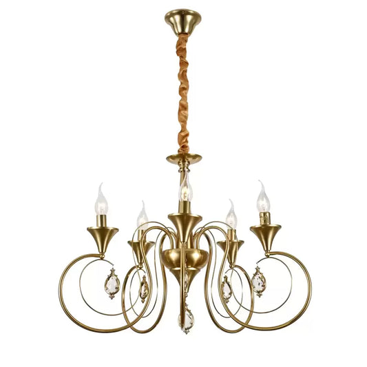 Candelabru Frederick 5x E14 Auriu