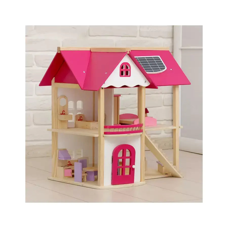 Casuta Papusi cu Mobilier Pink DollHouse