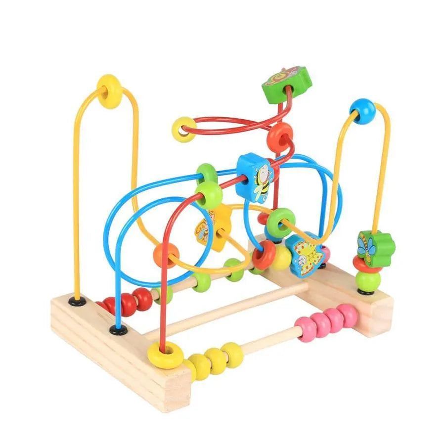 Joc Educativ Montessori Multifunctional Labirintul insectelor, Lemn