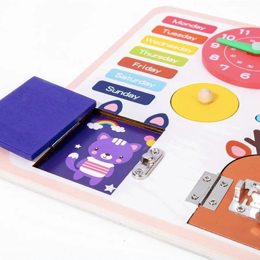 Joc Educativ tip Placa Sesame Deschide-te, Lemn