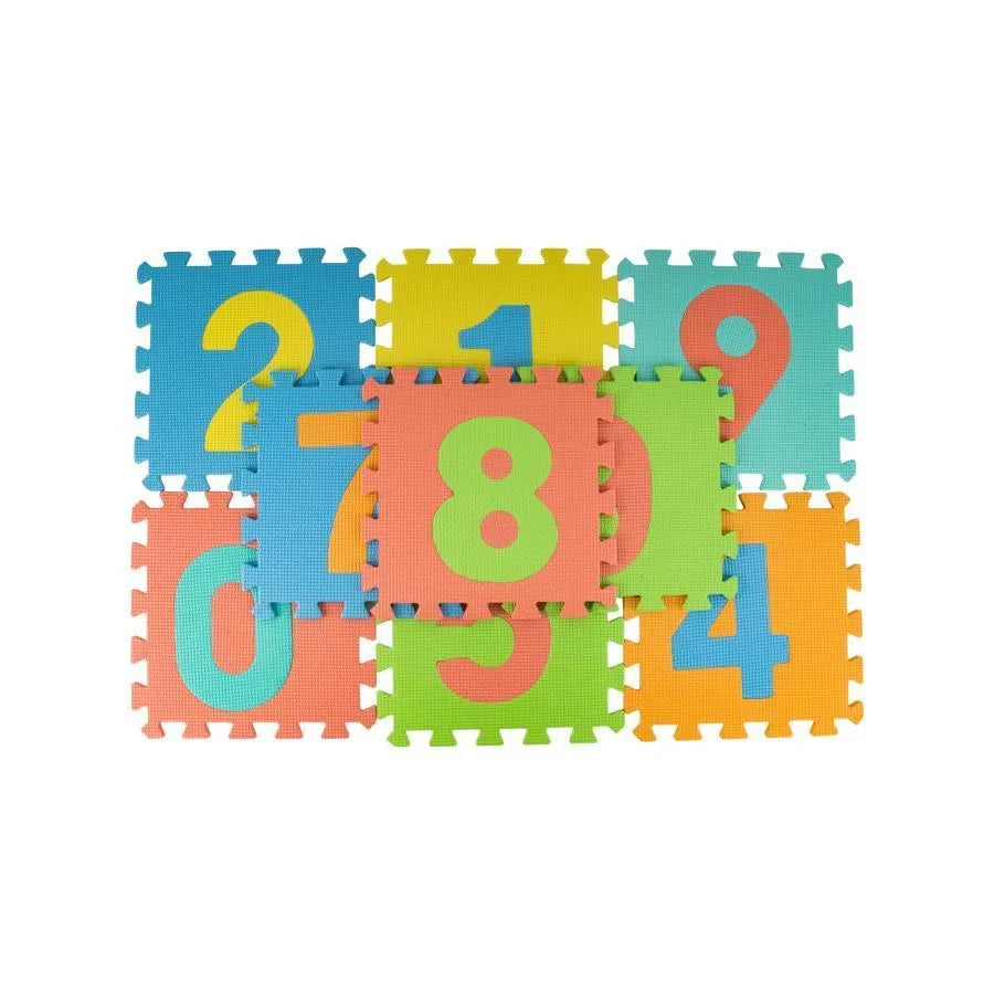 Joc Interactiv Covoras cu Cifre tip Puzzle, 10 piese, Spuma