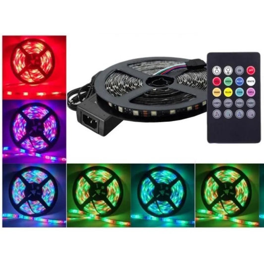 Kit Banda LED R5050 RGB cu Muzica 14.4W/m 12V IP20