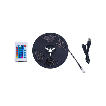 Kit Banda LED cu Telecomanda, 14W, 2m, Alimentare prin USB, RGB