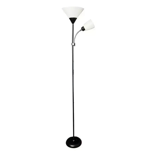 Lampadar Rory 2x E27 Alb Negru