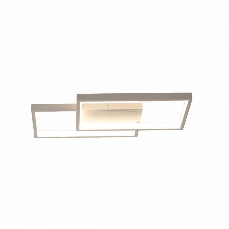 Lustra LED Ami cu Telecomanda, 62W, Alb, Acril, Dimabila