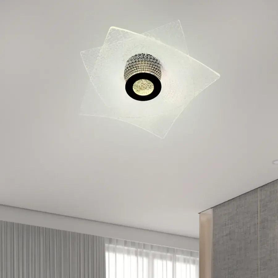 Lustra LED Colten 12W Alb Negru -RESIGILAT