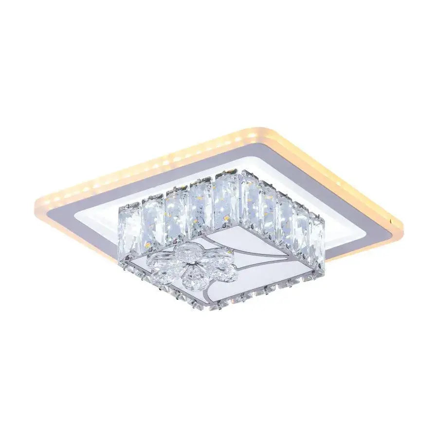 Lustra LED Cristal Kole 50W Alb