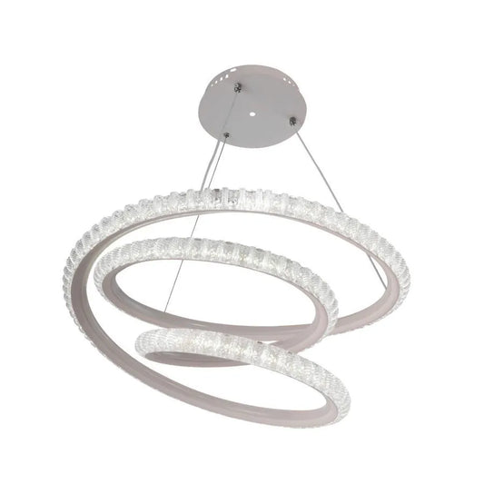 Lustra LED Dorina, 240W, Diamante, Acril