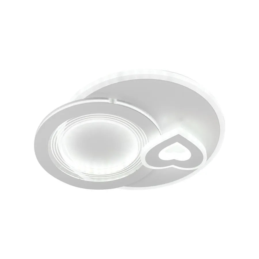 Lustra LED Inimioara, 20W, Acril, Alb -RESIGILAT