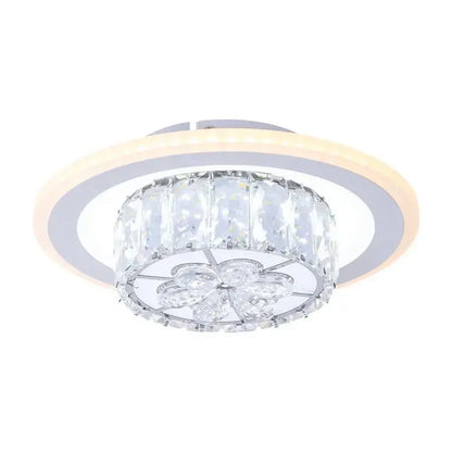 Lustra LED Lotus, 80W, Lumina Rece/Calda/Neutra, Alb