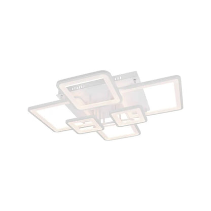 Lustra LED Mira cu Telecomanda, 114W, Dimabila, Alb