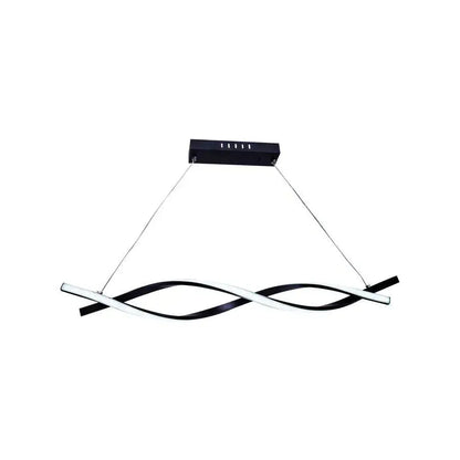 Lustra LED Suspendata cu Telecomanda FLUX, 80W, Inaltime Reglabila, Lumina Rece/Calda/Neutra, Dimabila, Negru