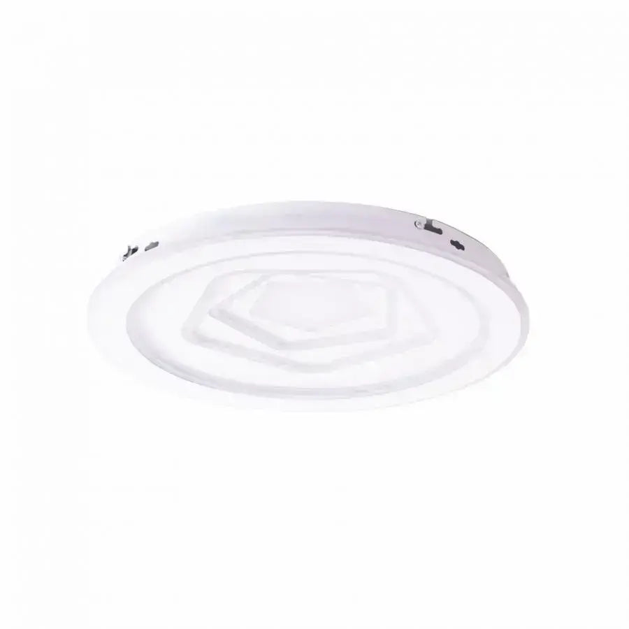 Lustra LED RGB cu Telecomanda Meira, 180W, Dimabila, Acril, RGB, Alb