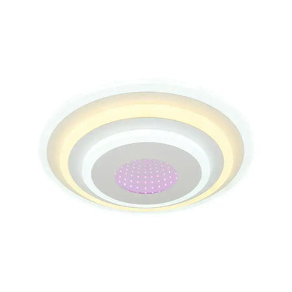 Lustra LED NIVARA, 20W, lumina Rece/Calda/Neutra/3D, Alb