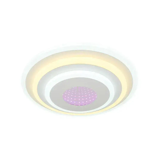 Lustra LED NIVARA, 20W, lumina Rece/Calda/Neutra/3D, Alb