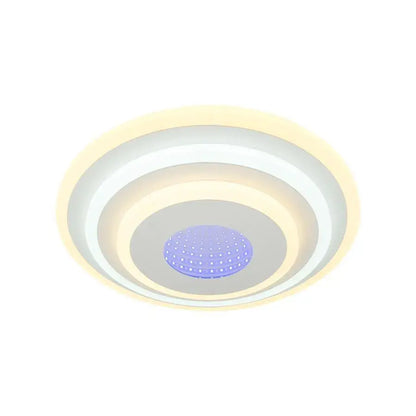 Lustra LED NIVARA, 20W, lumina Rece/Calda/Neutra/3D, Alb