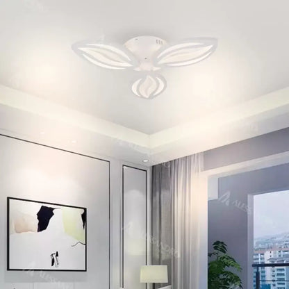 Lustra LED cu Telecomanda ANYA, 39W, 3 Petale, lumina Rece/Calda/Neutra, Dimabila, Alb