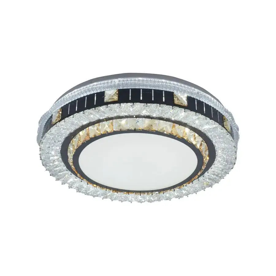 Lustra LED Cristal cu Telecomanda Kannon 96W Argintiu