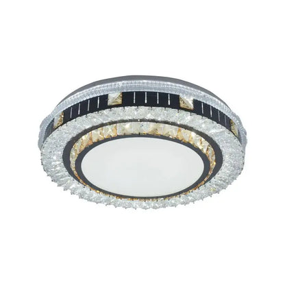 Lustra LED Cristal cu Telecomanda Kannon 96W Argintiu