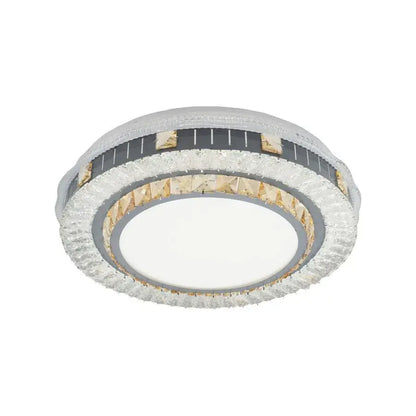 Lustra LED Cristal cu Telecomanda Kannon 96W Argintiu