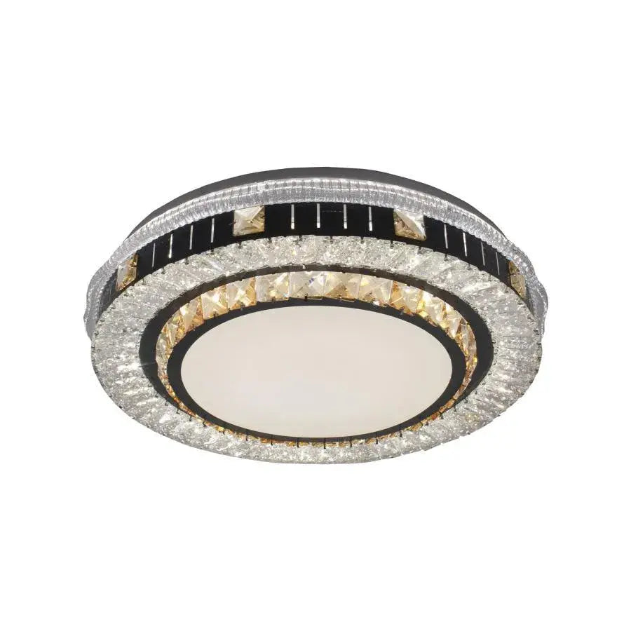 Lustra LED Cristal cu Telecomanda Kannon 96W Argintiu