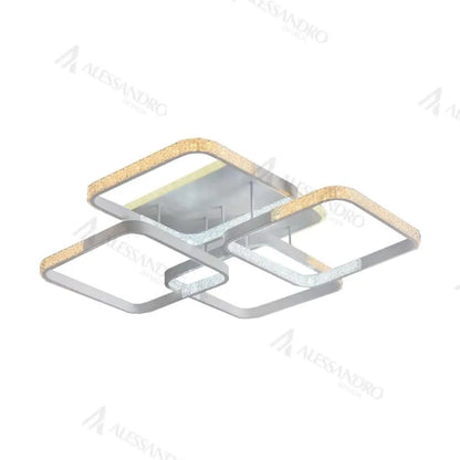 Lustra LED cu Telecomanda Sidrah 120W Dimabila Alb